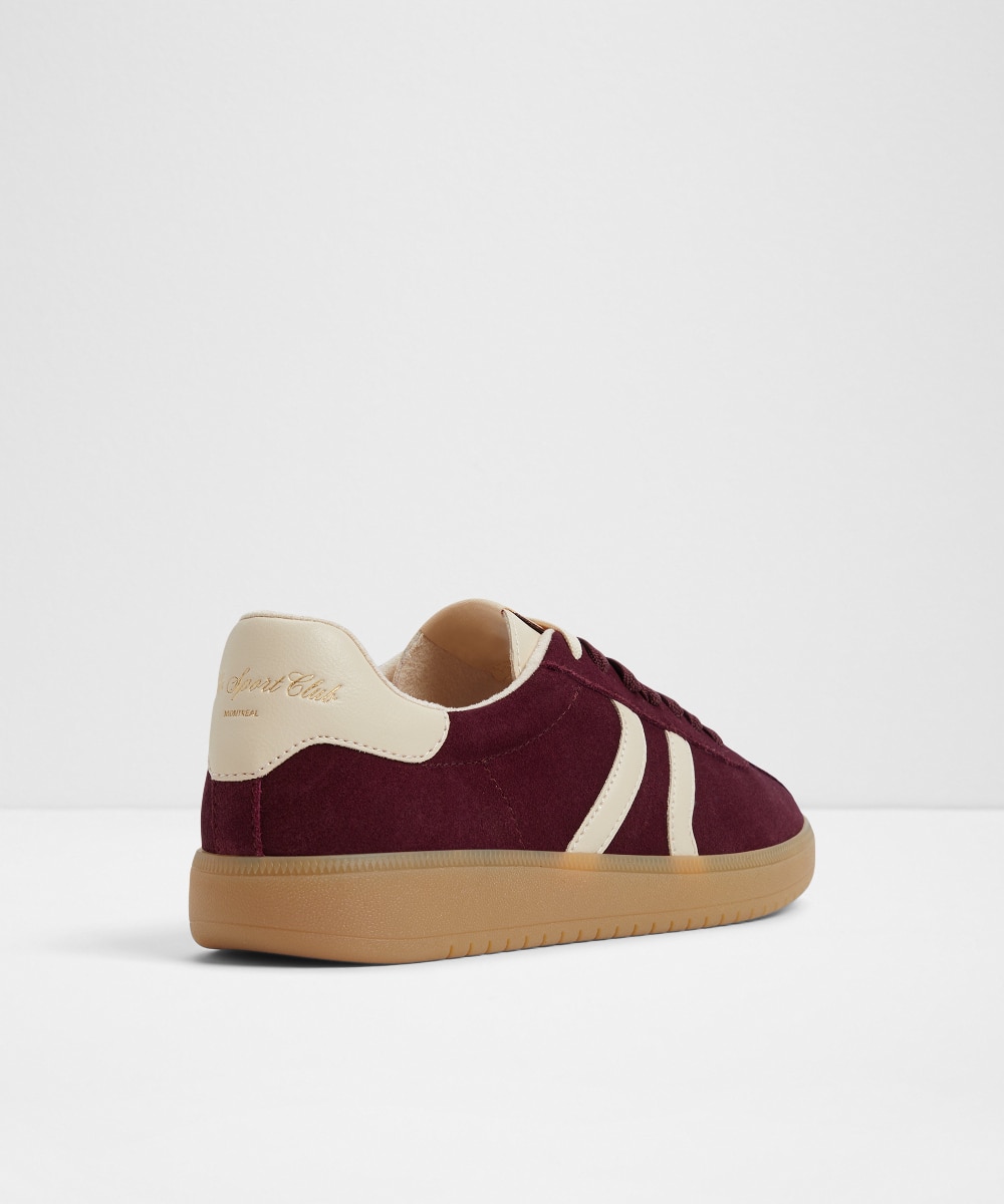 Zapatillas deportivas de mujer con punta redonda - Aldo - Negro Burdeos-3