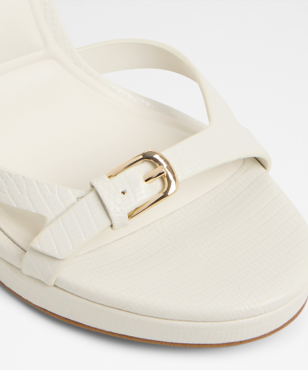 Sandalias de tacón de mujer con punta redonda - Aldo - Blanco Blanco-5