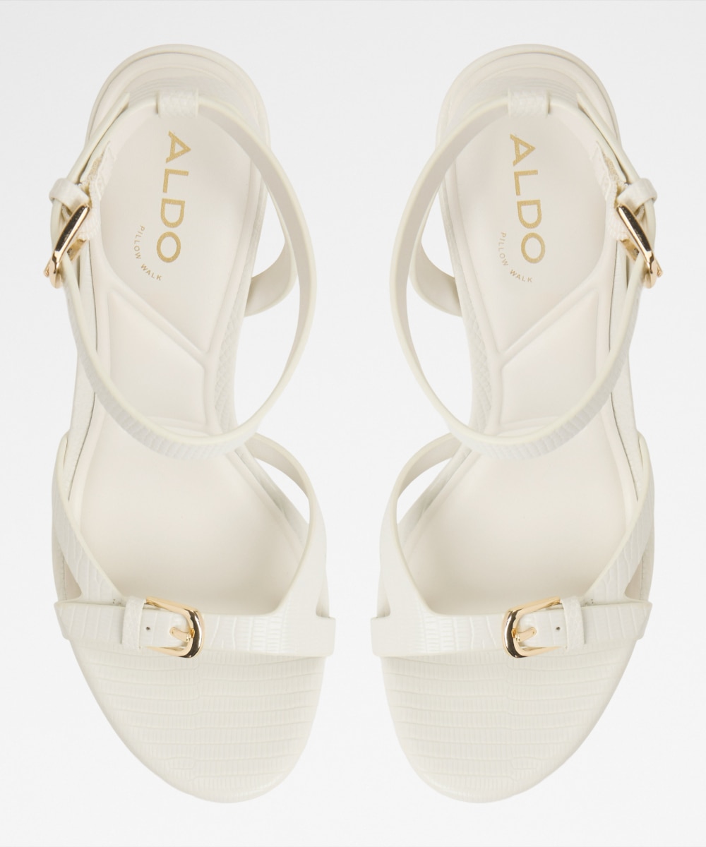 Sandalias de tacón de mujer con punta redonda - Aldo - Blanco Blanco-6
