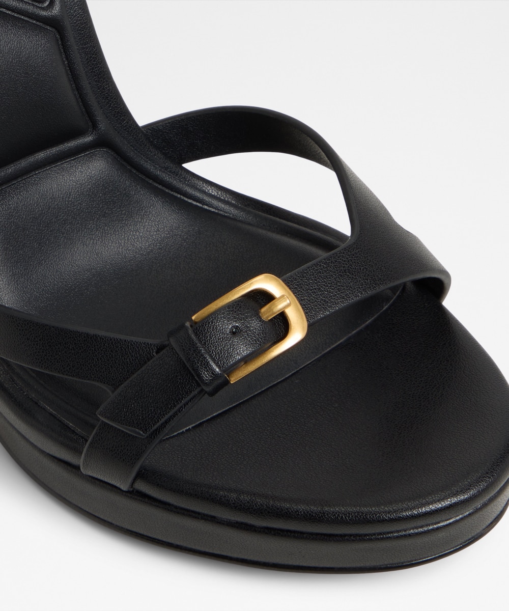 Sandalias de tacón de mujer con punta redonda - Aldo - Negro Negro-5