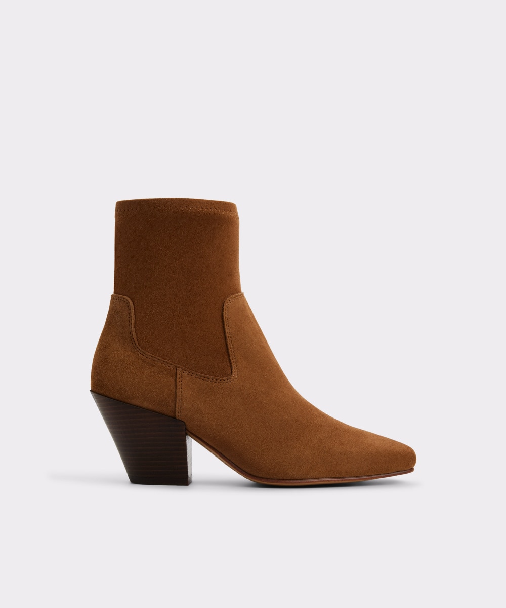 Botines básicos de mujer con punta cuadrada - Aldo - Camel Camel-1