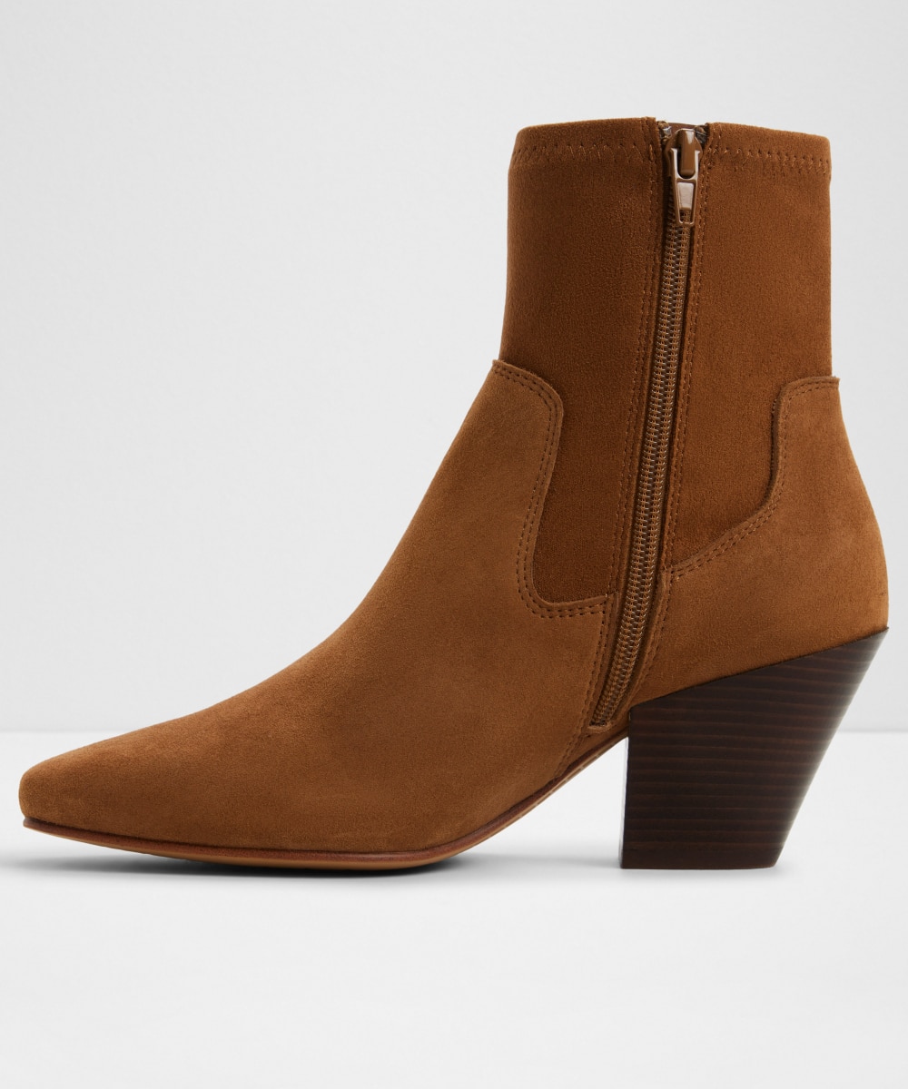 Botines básicos de mujer con punta cuadrada - Aldo - Camel Camel-3