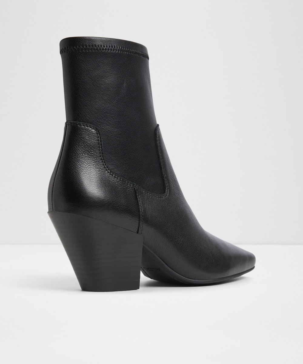 Botines básicos de mujer con punta cuadrada - Aldo - Negro Negro-3