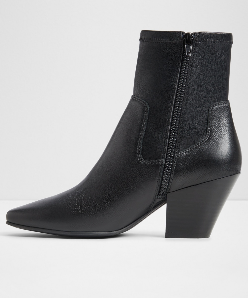 Botines básicos de mujer con punta cuadrada - Aldo - Negro Negro-2
