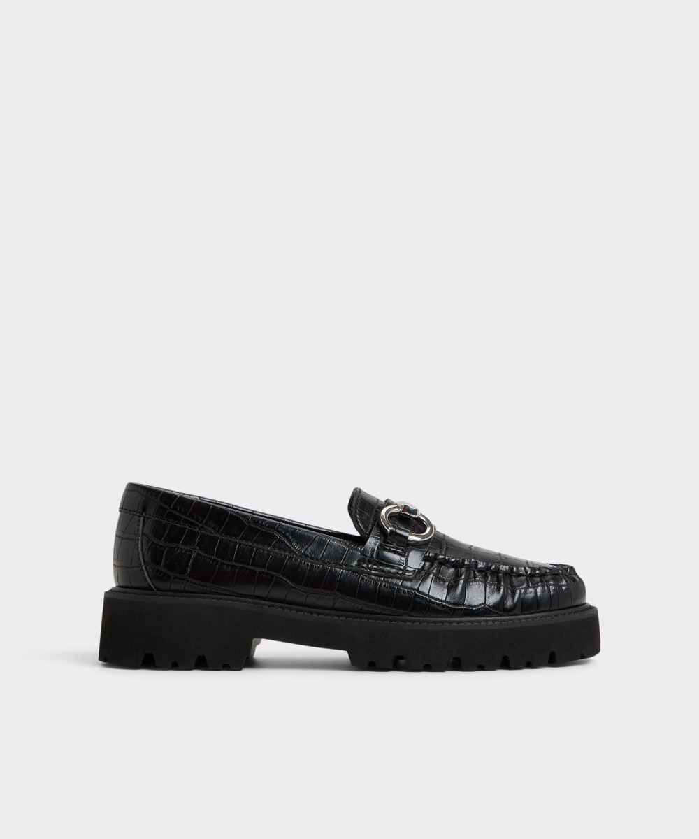 Mocasines planos de mujer con punta redonda - Aldo - Negro Negro-1