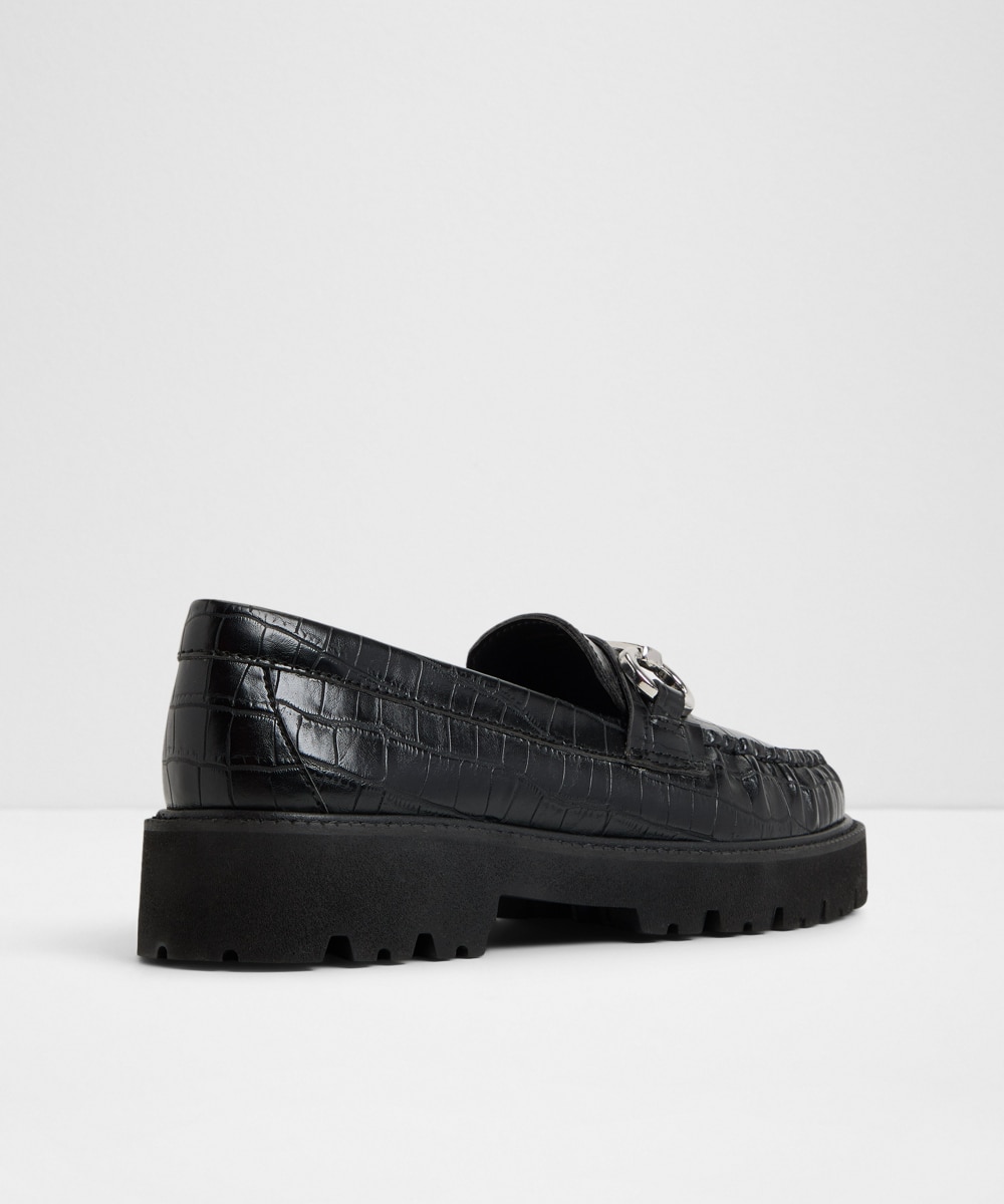 Mocasines planos de mujer con punta redonda - Aldo - Negro Negro-3