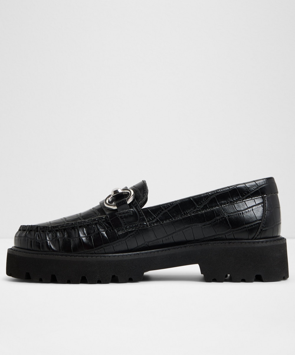 Mocasines planos de mujer con punta redonda - Aldo - Negro Negro-2