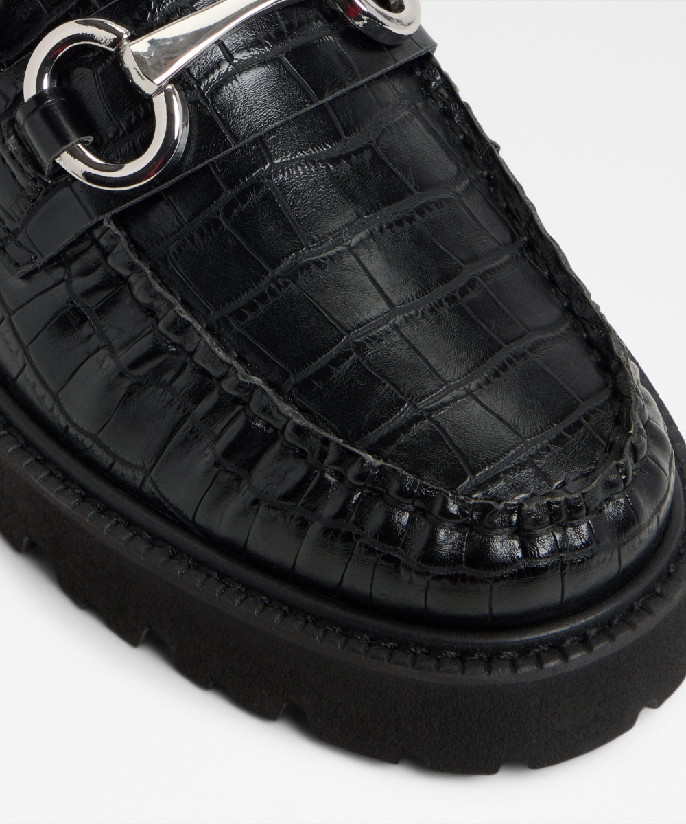 Mocasines planos de mujer con punta redonda - Aldo - Negro Negro-5
