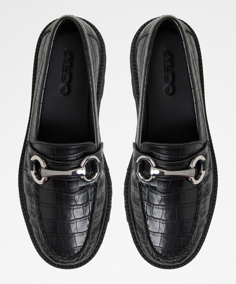 Mocasines planos de mujer con punta redonda - Aldo - Negro Negro-6