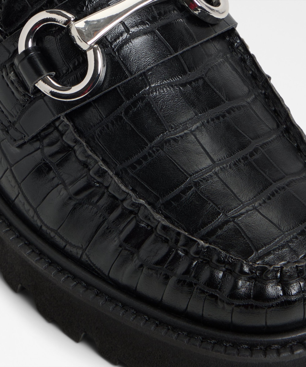 Mocasines planos de mujer con punta redonda - Aldo - Negro Negro-7