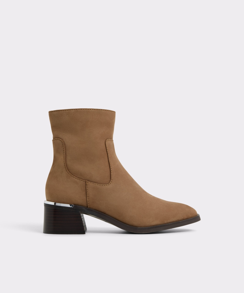 Botines básicos de mujer con punta cuadrada - Aldo - Camel Camel-1