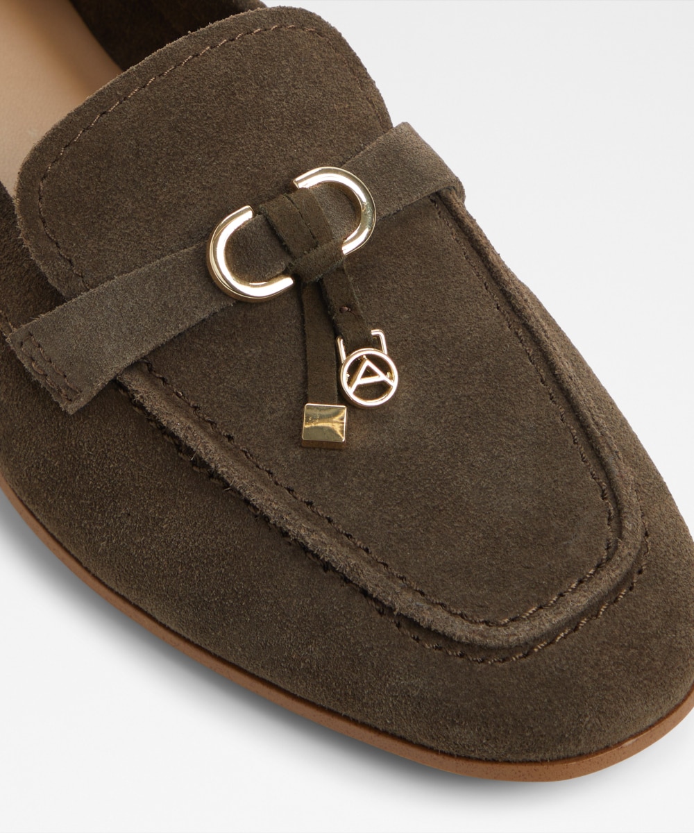 Mocasines planos de mujer con punta redonda - Aldo - Verde Verde-5