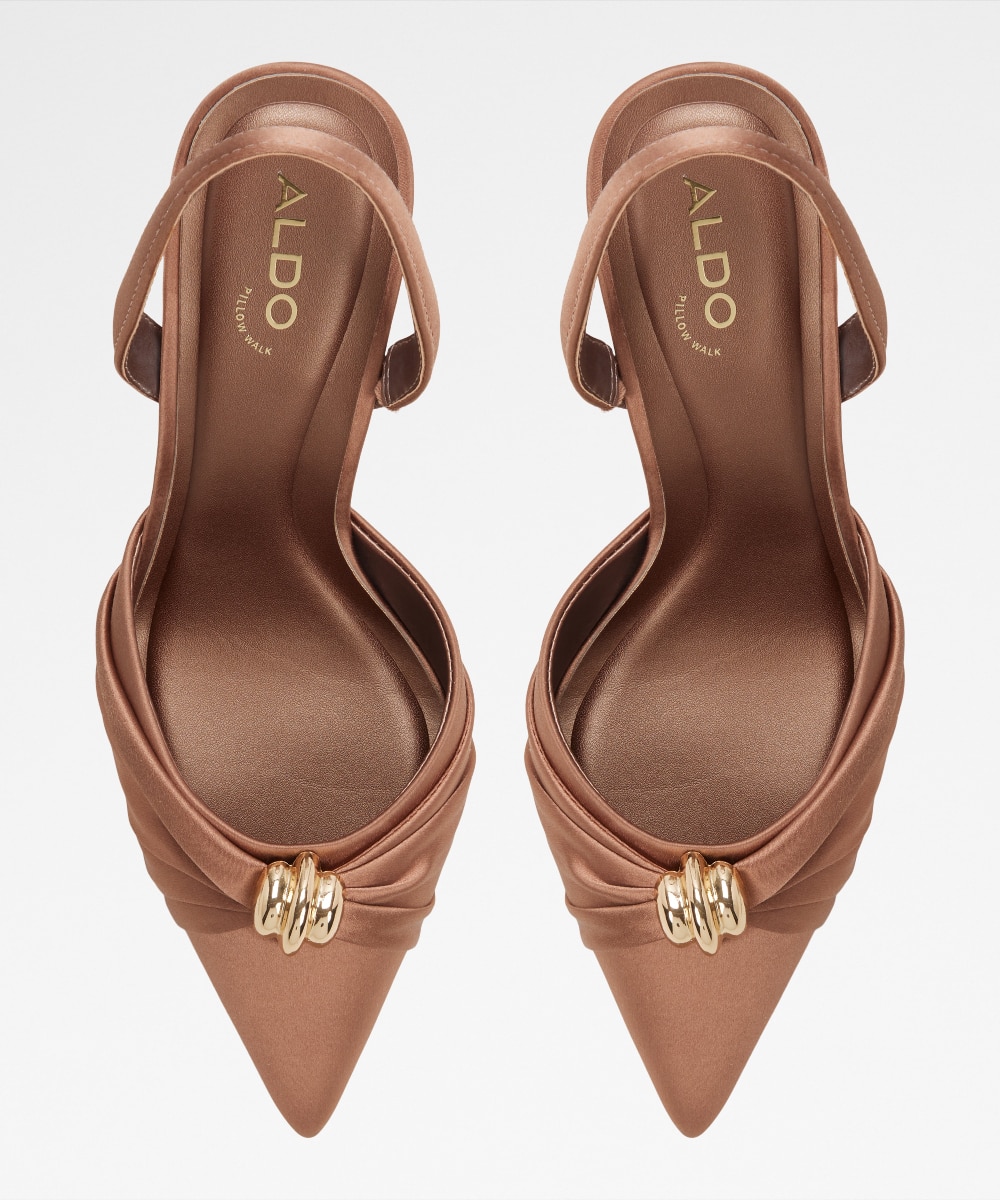 Zapatos de salón de mujer con punta afilada - Aldo - Marrón oscuro Marrón oscuro-6