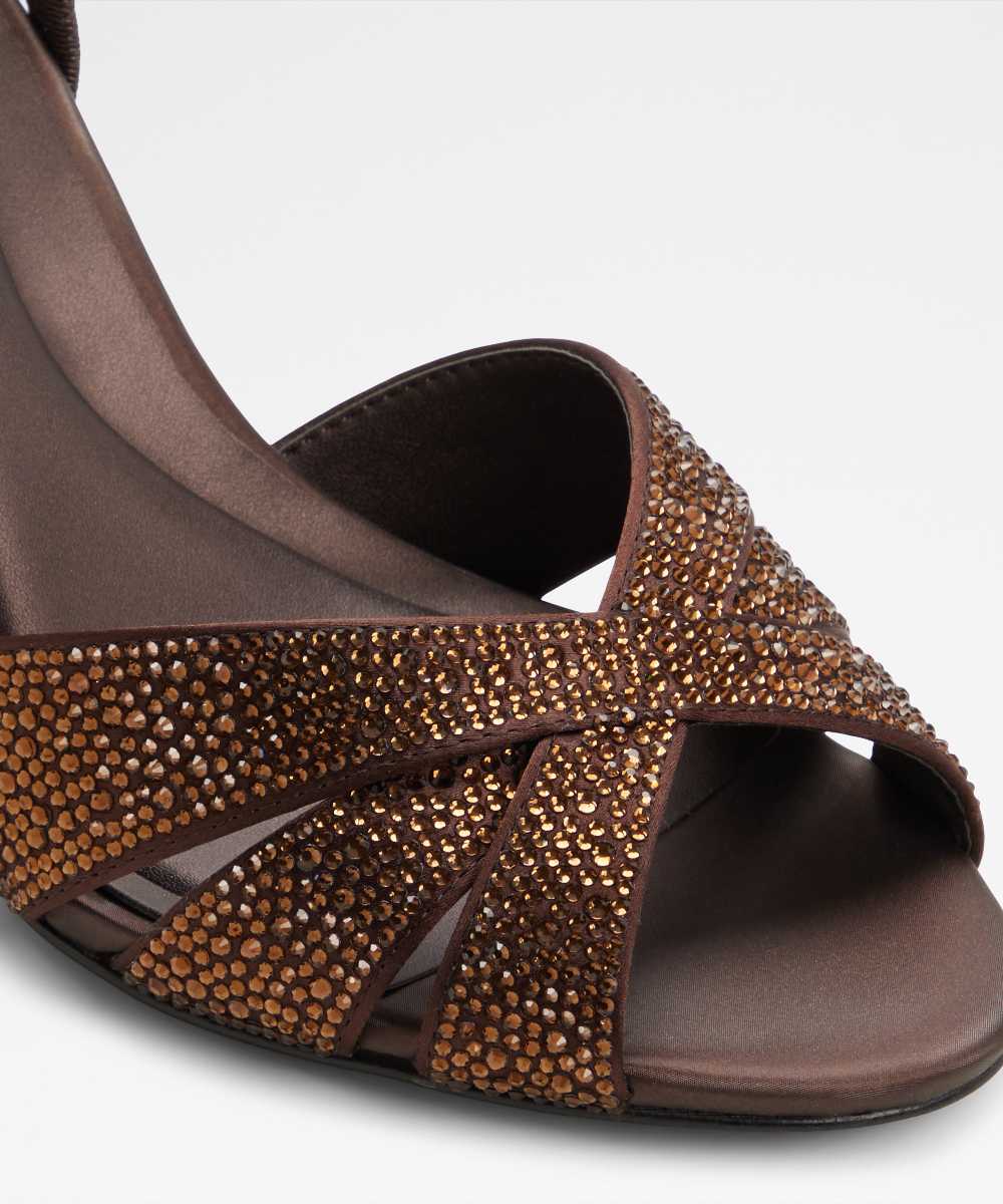 Sandalias de tacón de mujer con punta redonda - Aldo - Marrón Marrón-5