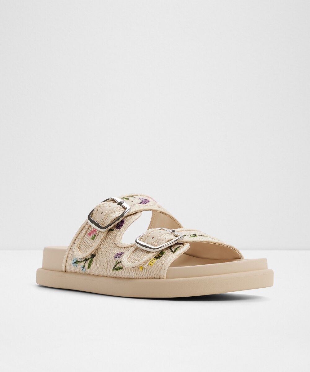 Sandalias planas de mujer con punta redonda - Aldo - Beige Beige-4