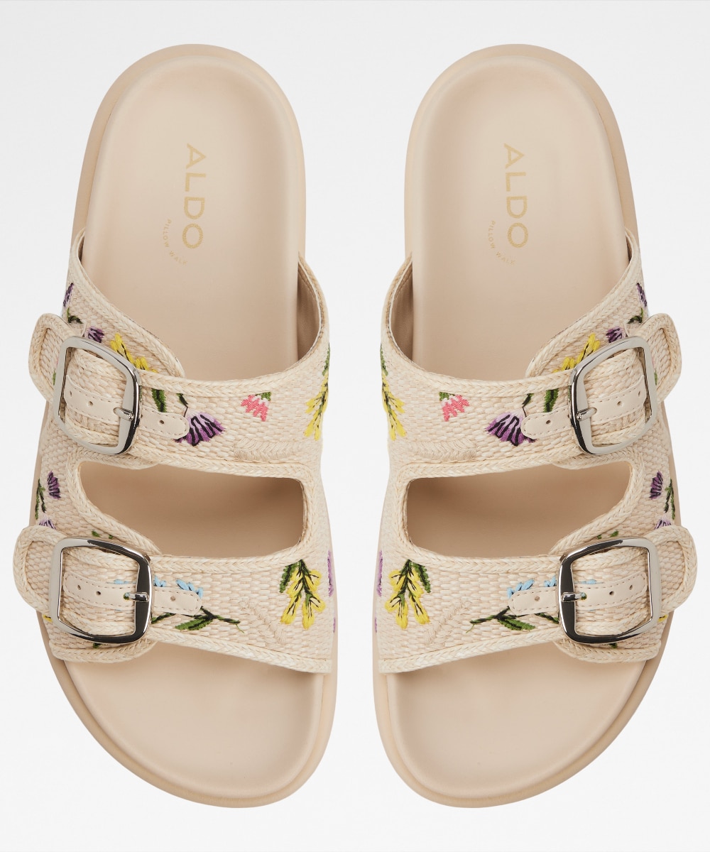 Sandalias planas de mujer con punta redonda - Aldo - Beige Beige-6