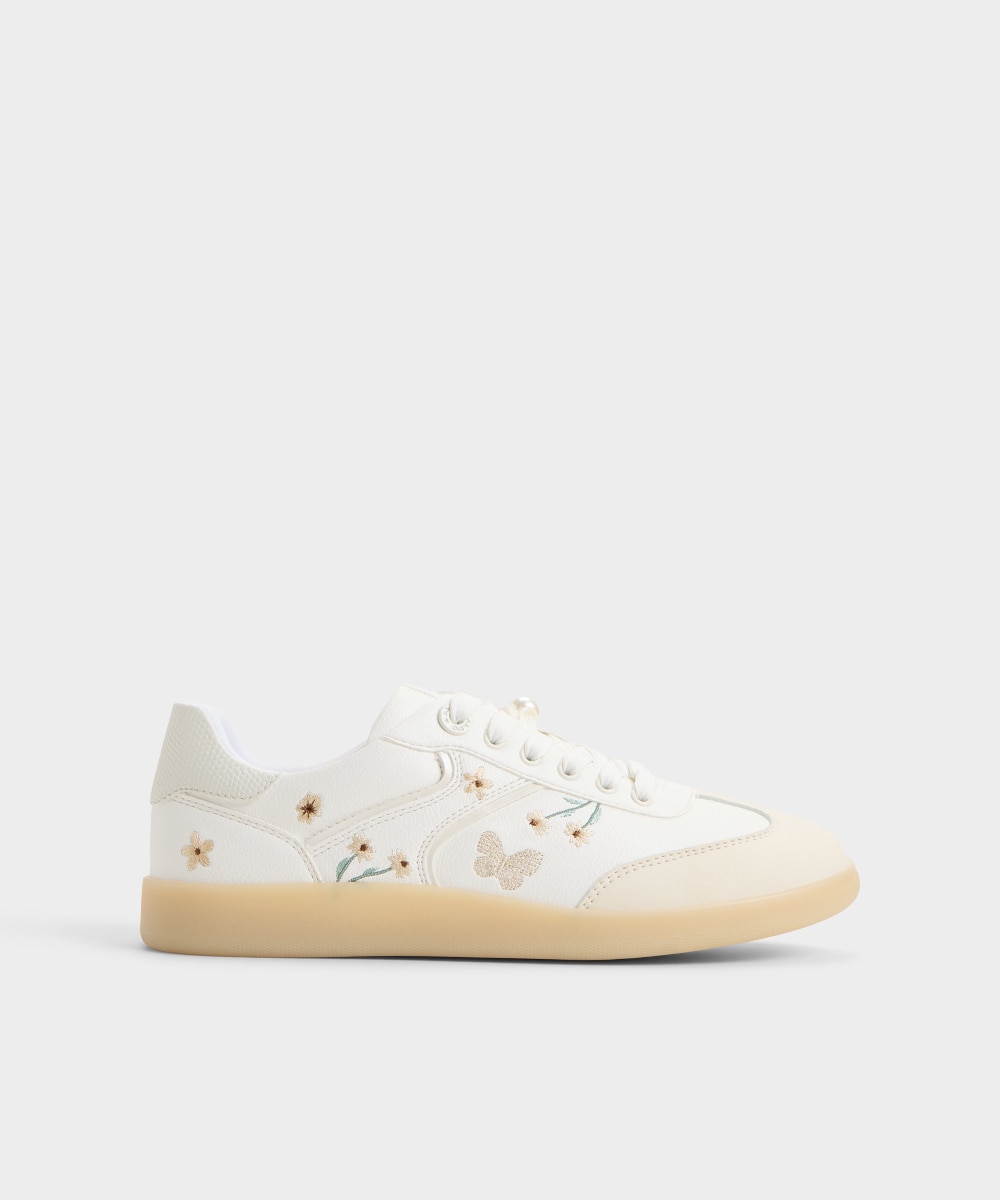 Zapatillas deportivas de mujer con punta redonda - Aldo - Beige Beige-1