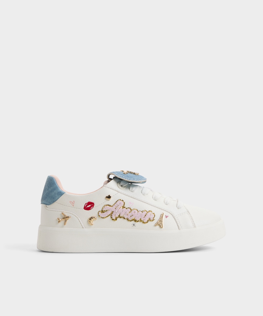 Zapatillas deportivas de mujer con punta redonda - Aldo - Blanco Blanco-1