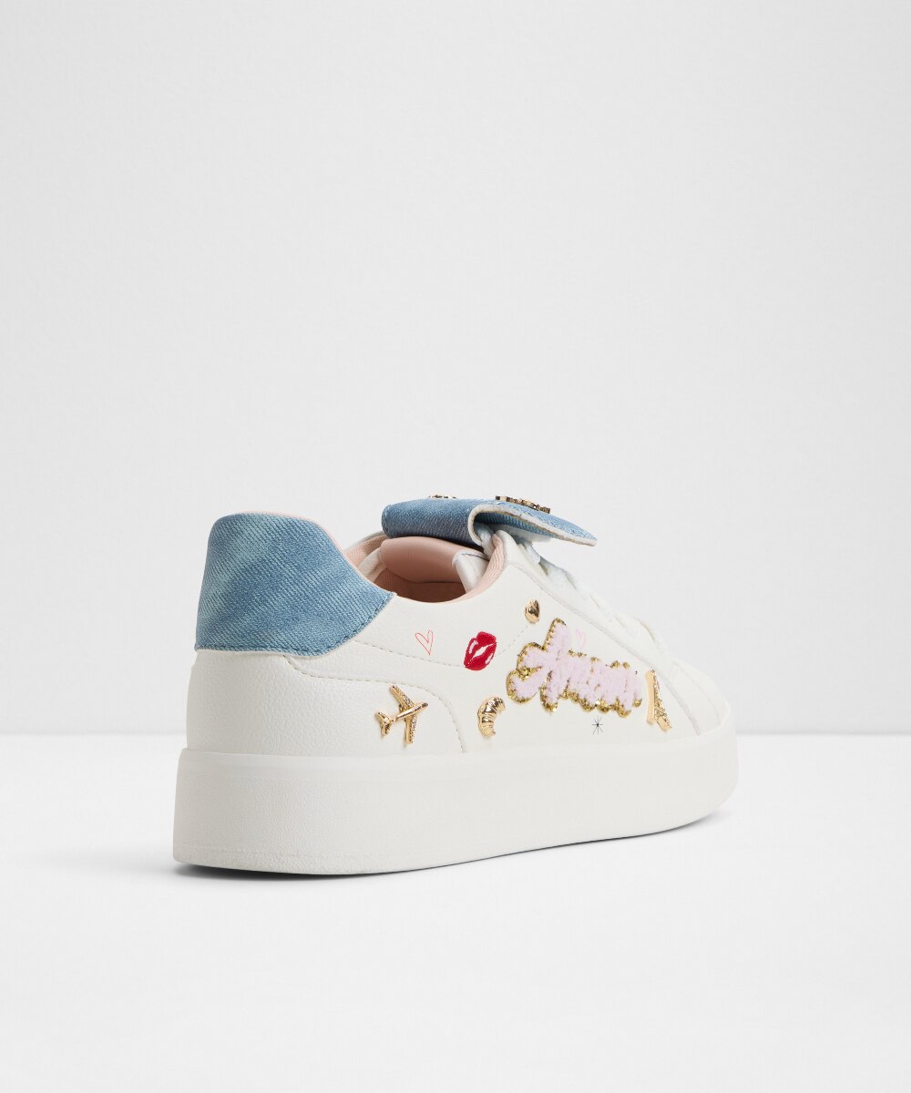 Zapatillas deportivas de mujer con punta redonda - Aldo - Blanco Blanco-3