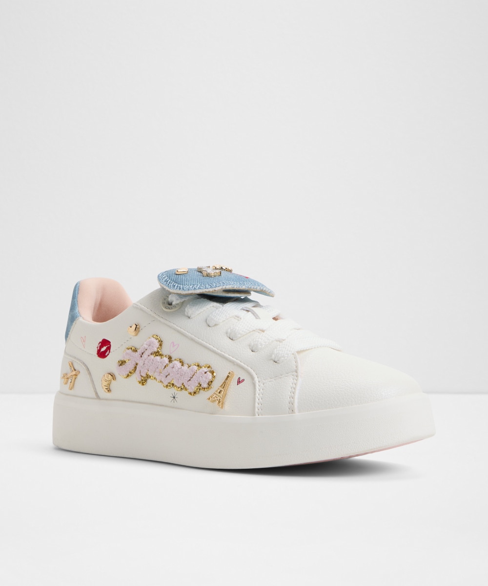 Zapatillas deportivas de mujer con punta redonda - Aldo - Blanco Blanco-4