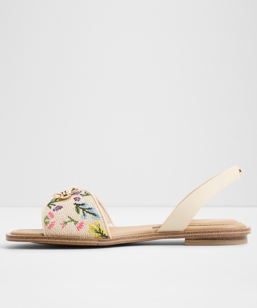 Sandalias planas de mujer con punta cuadrada - Aldo - Beige Beige-2