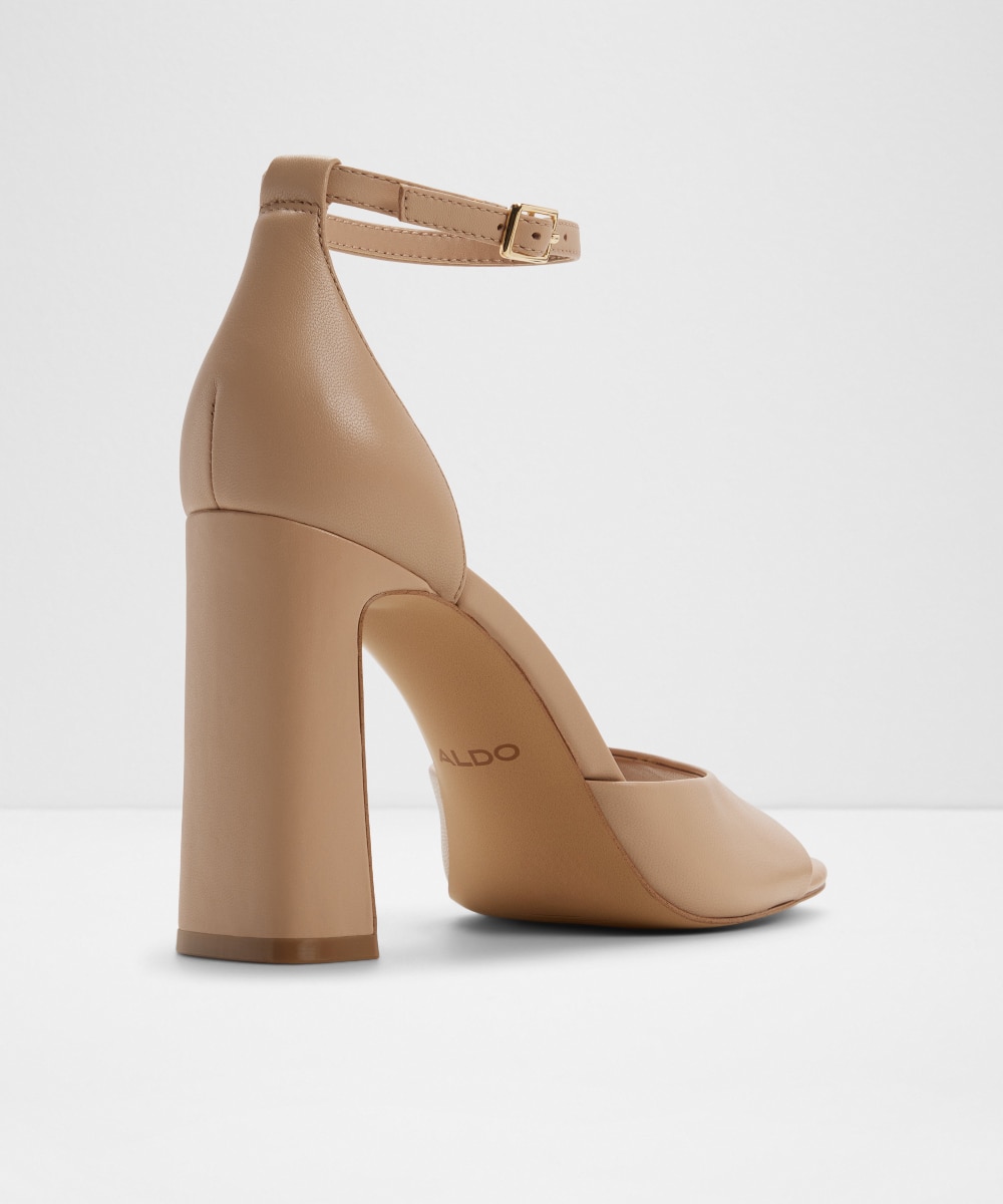 Sandalias de tacón de mujer con punta cuadrada - Aldo - Beige Beige-3
