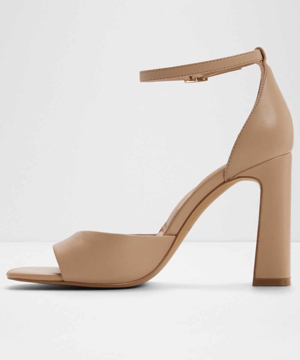 Sandalias de tacón de mujer con punta cuadrada - Aldo - Beige Beige-2