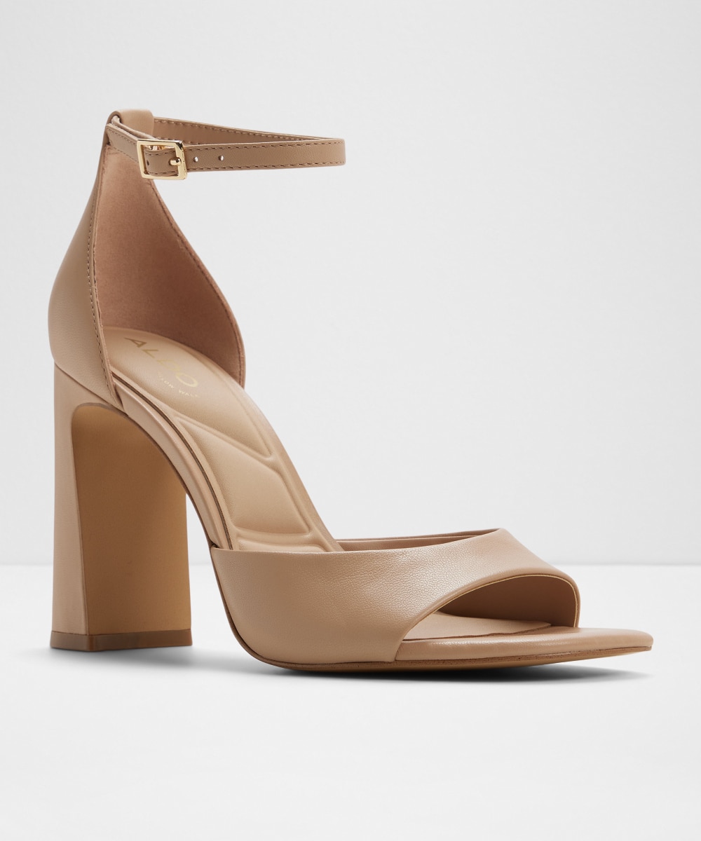 Sandalias de tacón de mujer con punta cuadrada - Aldo - Beige Beige-4
