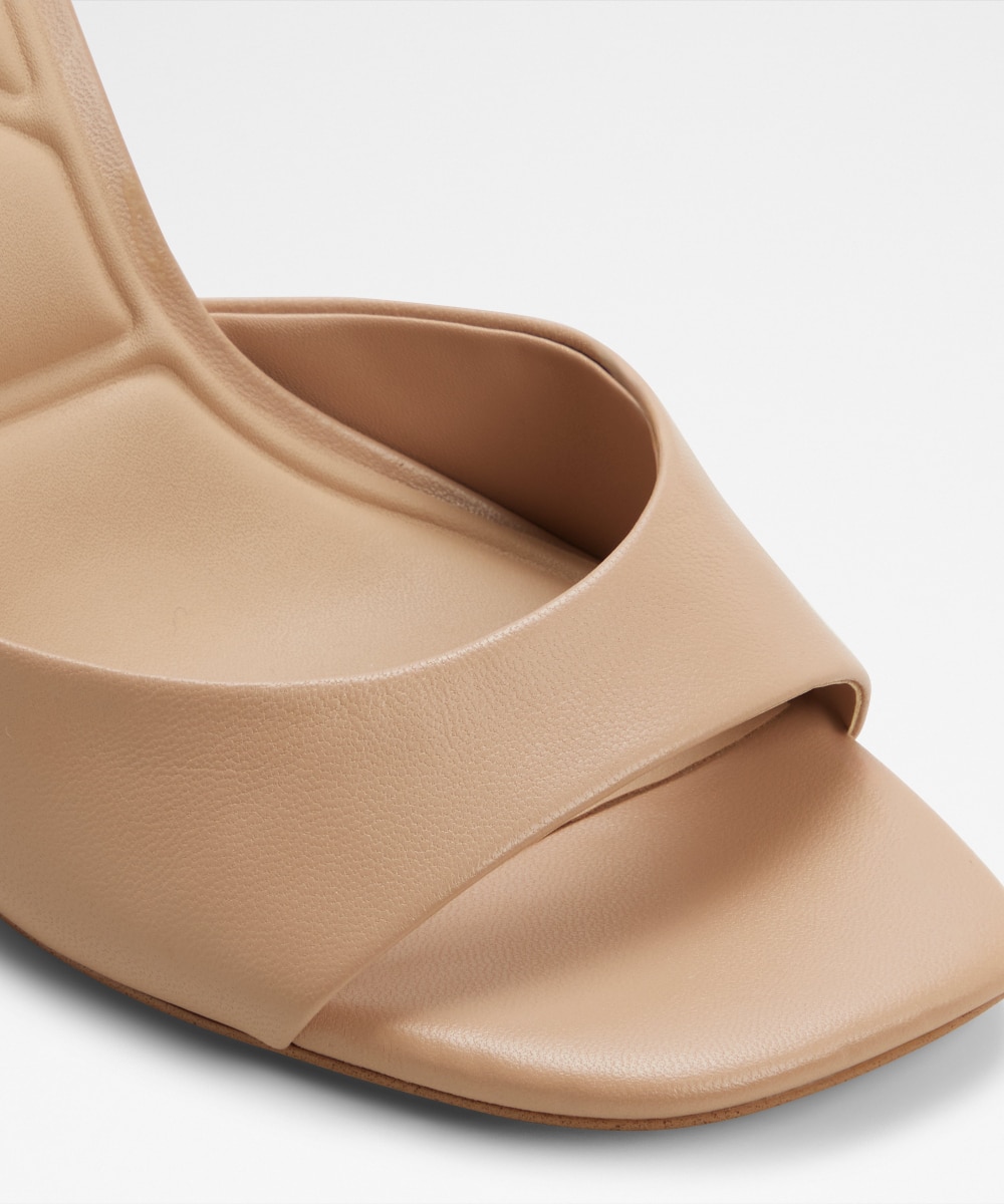 Sandalias de tacón de mujer con punta cuadrada - Aldo - Beige Beige-5