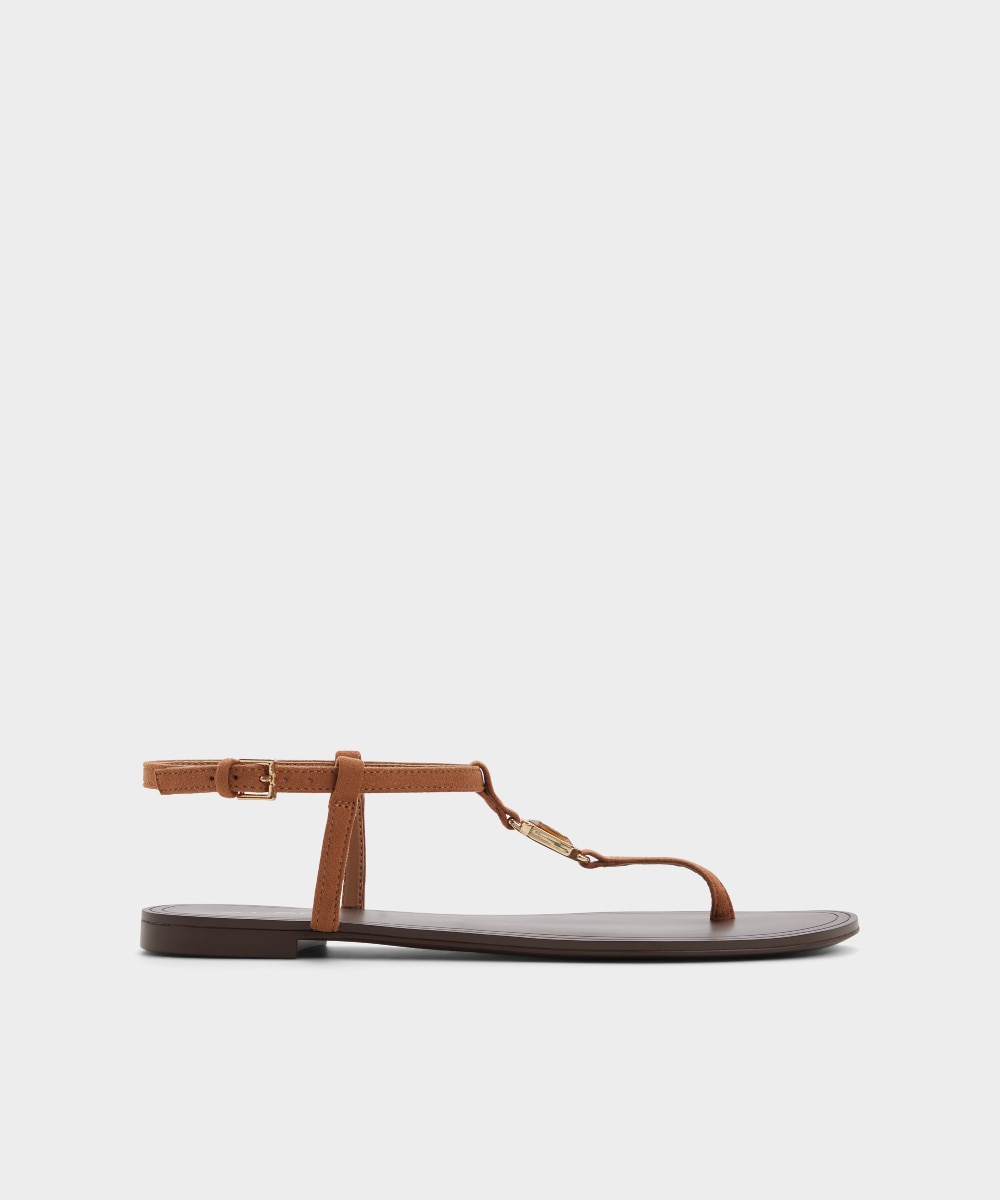 Sandalias planas de mujer con punta redonda - Aldo - Camel Camel-1