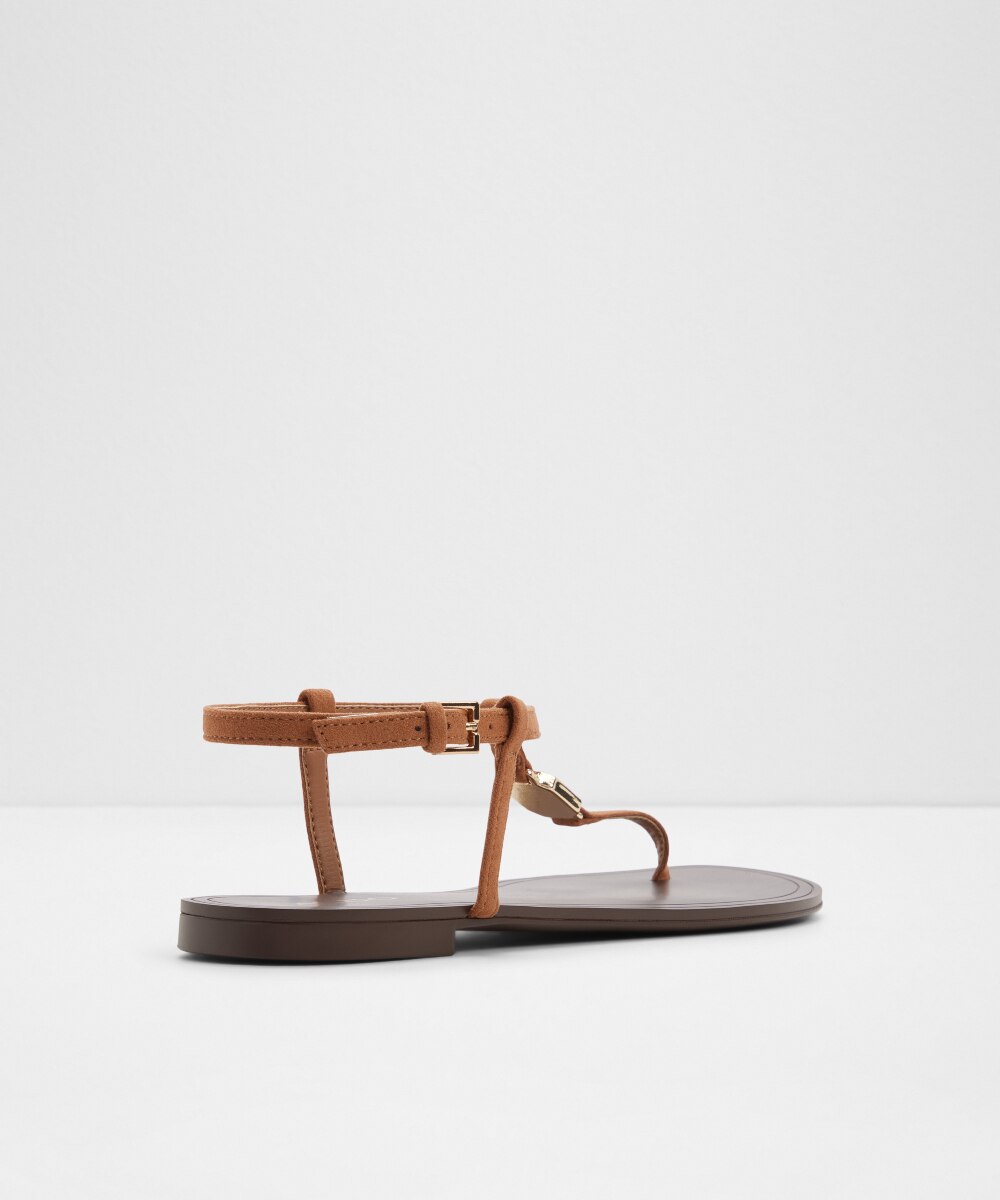 Sandalias planas de mujer con punta redonda - Aldo - Camel Camel-3