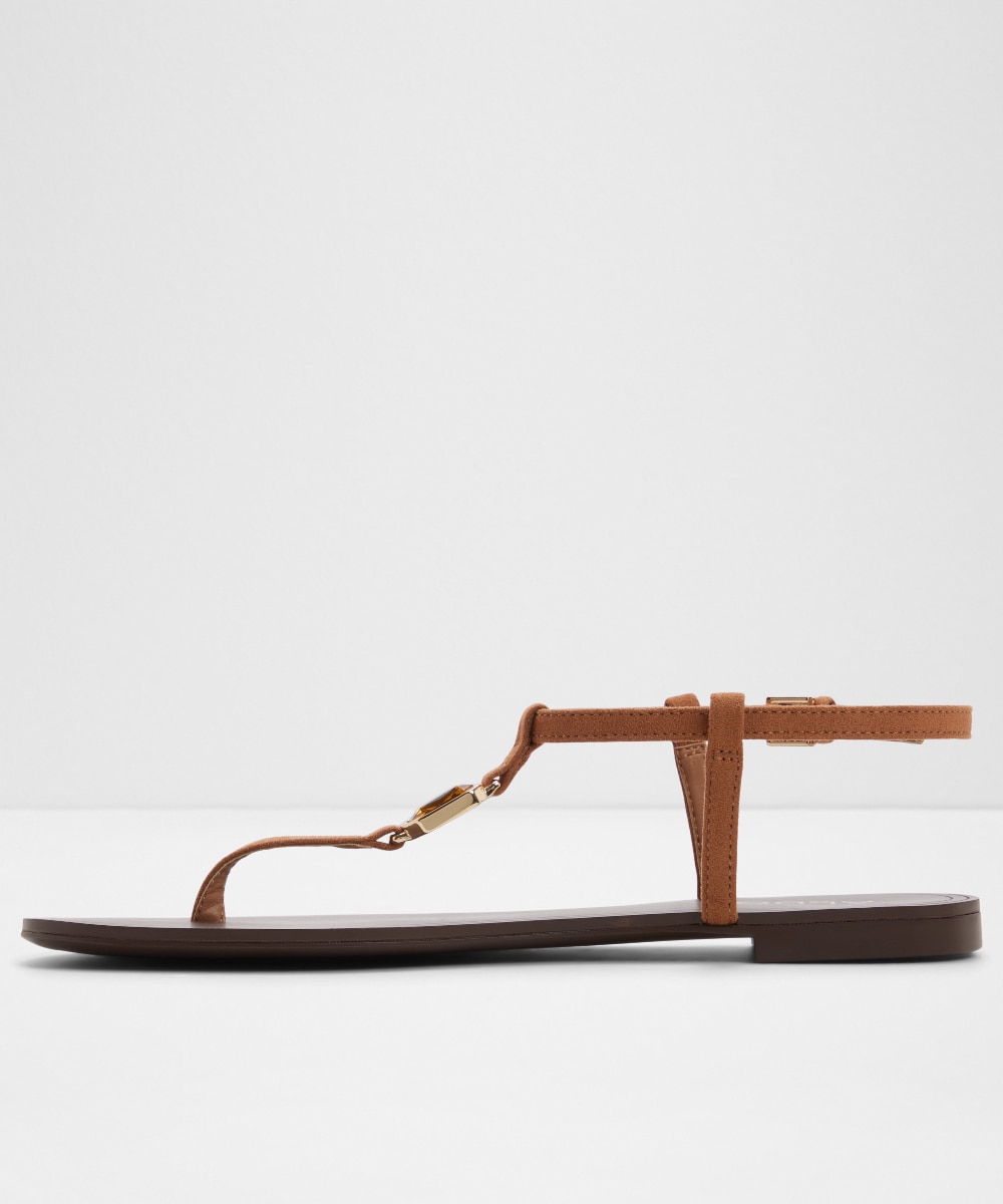 Sandalias planas de mujer con punta redonda - Aldo - Camel Camel-2