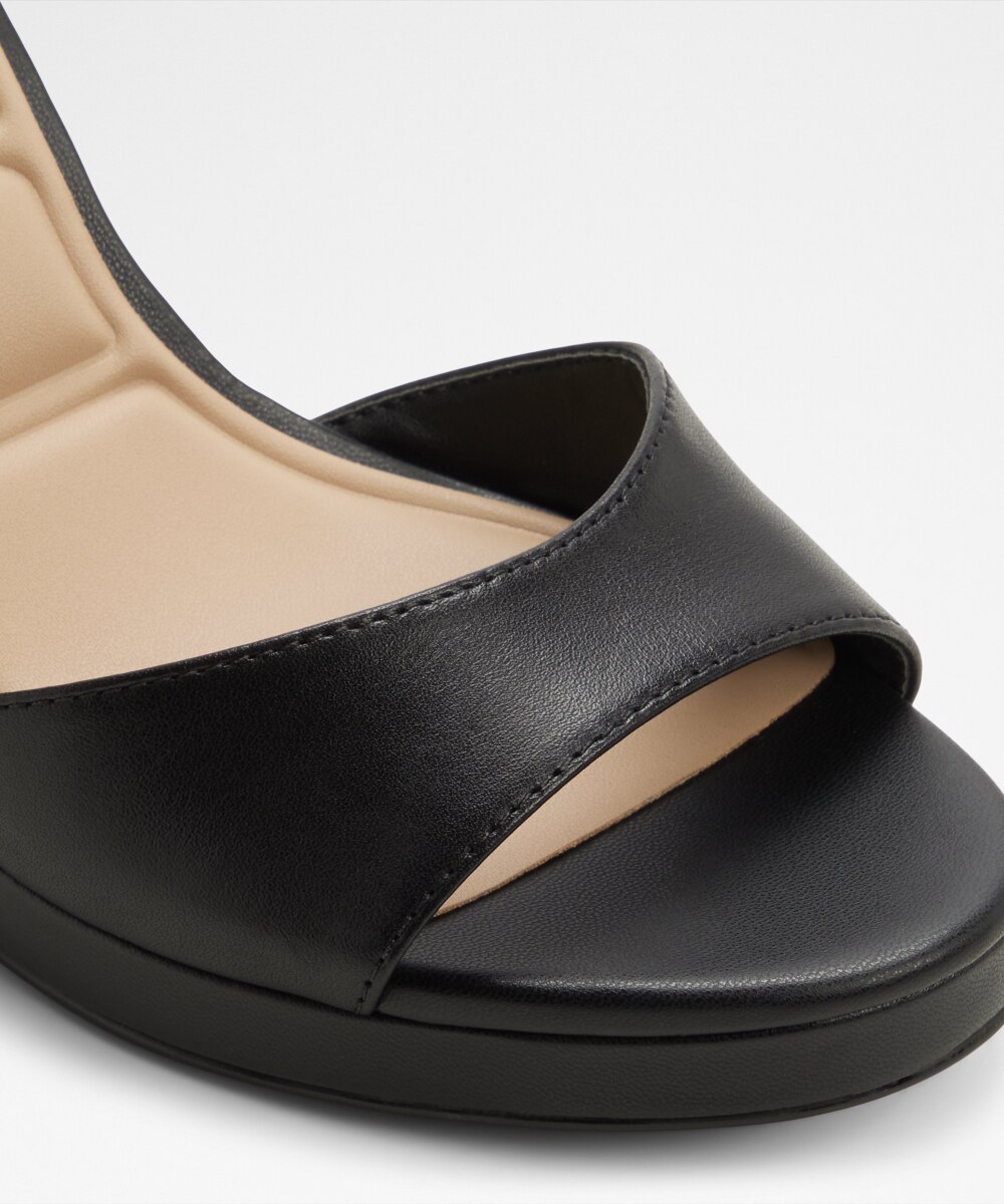 Sandalias de tacón de mujer con punta redonda - Aldo - Negro Negro-5
