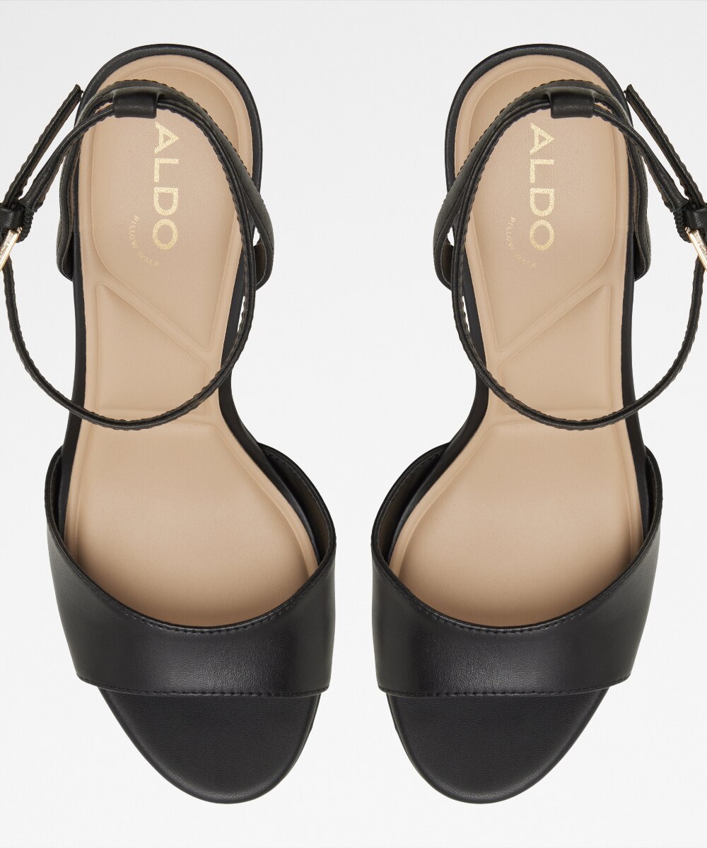 Sandalias de tacón de mujer con punta redonda - Aldo - Negro Negro-6
