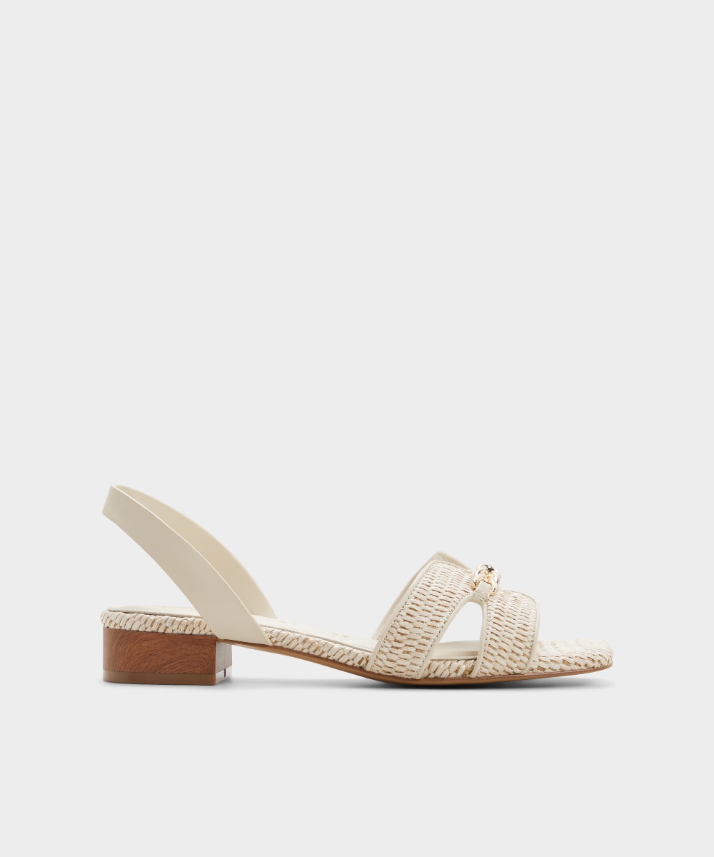Sandalias planas de mujer con punta cuadrada - Aldo - Beige Beige-1