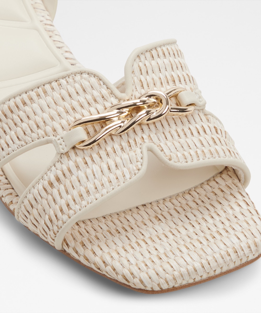 Sandalias planas de mujer con punta cuadrada - Aldo - Beige Beige-5