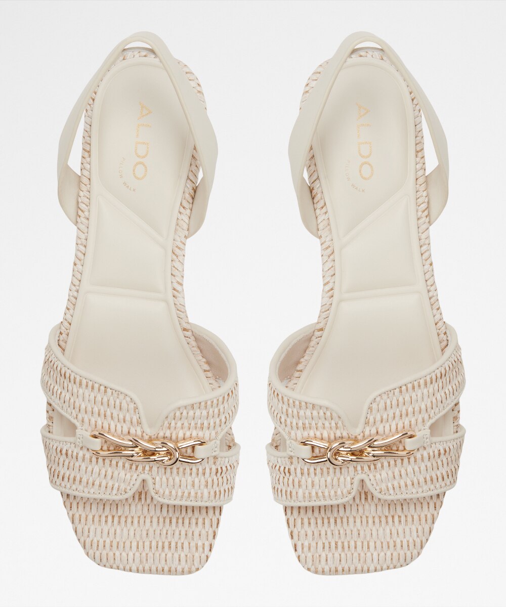 Sandalias planas de mujer con punta cuadrada - Aldo - Beige Beige-6