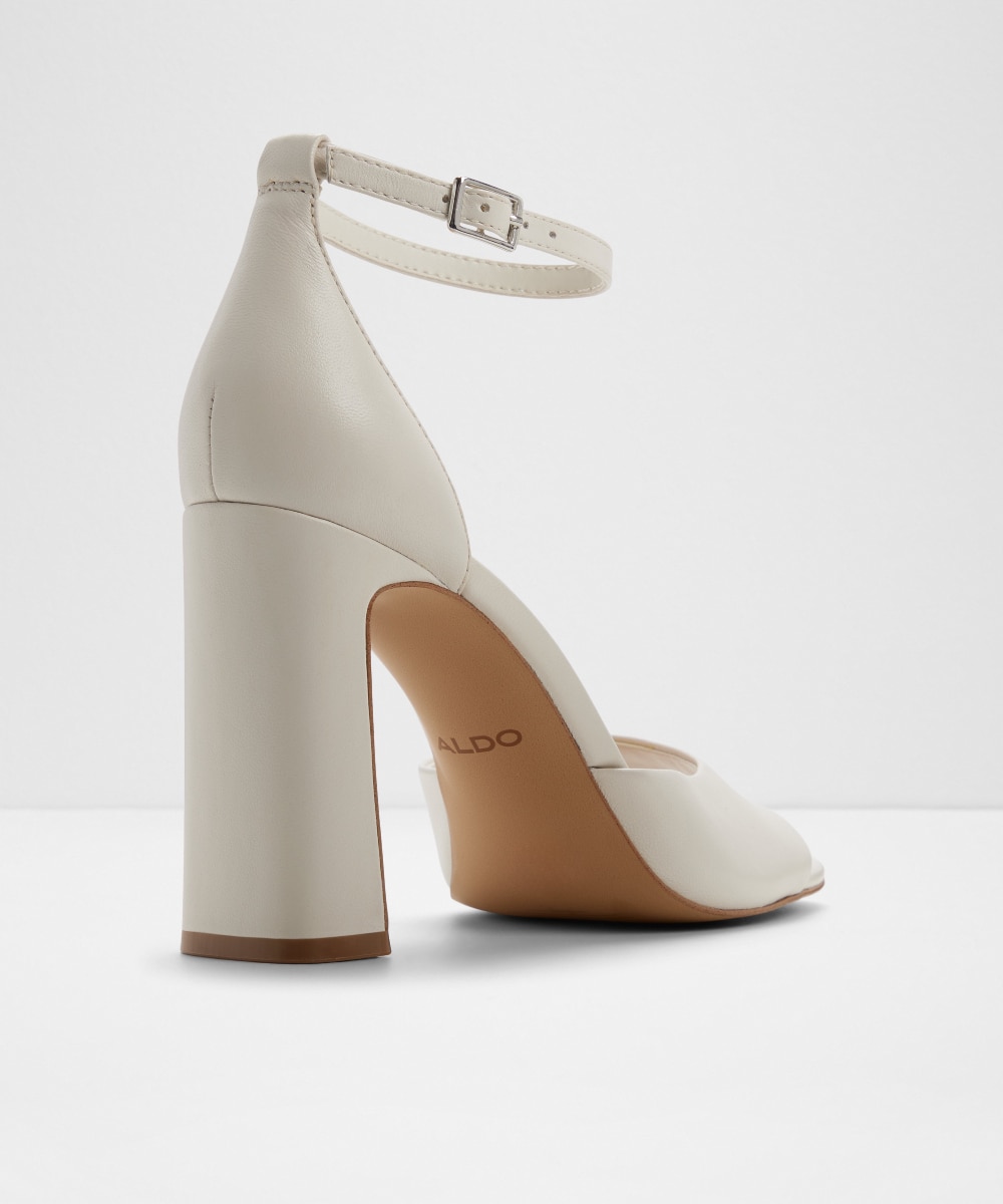 Sandalias de tacón de mujer con punta cuadrada - Aldo - Crudo Crudo-3