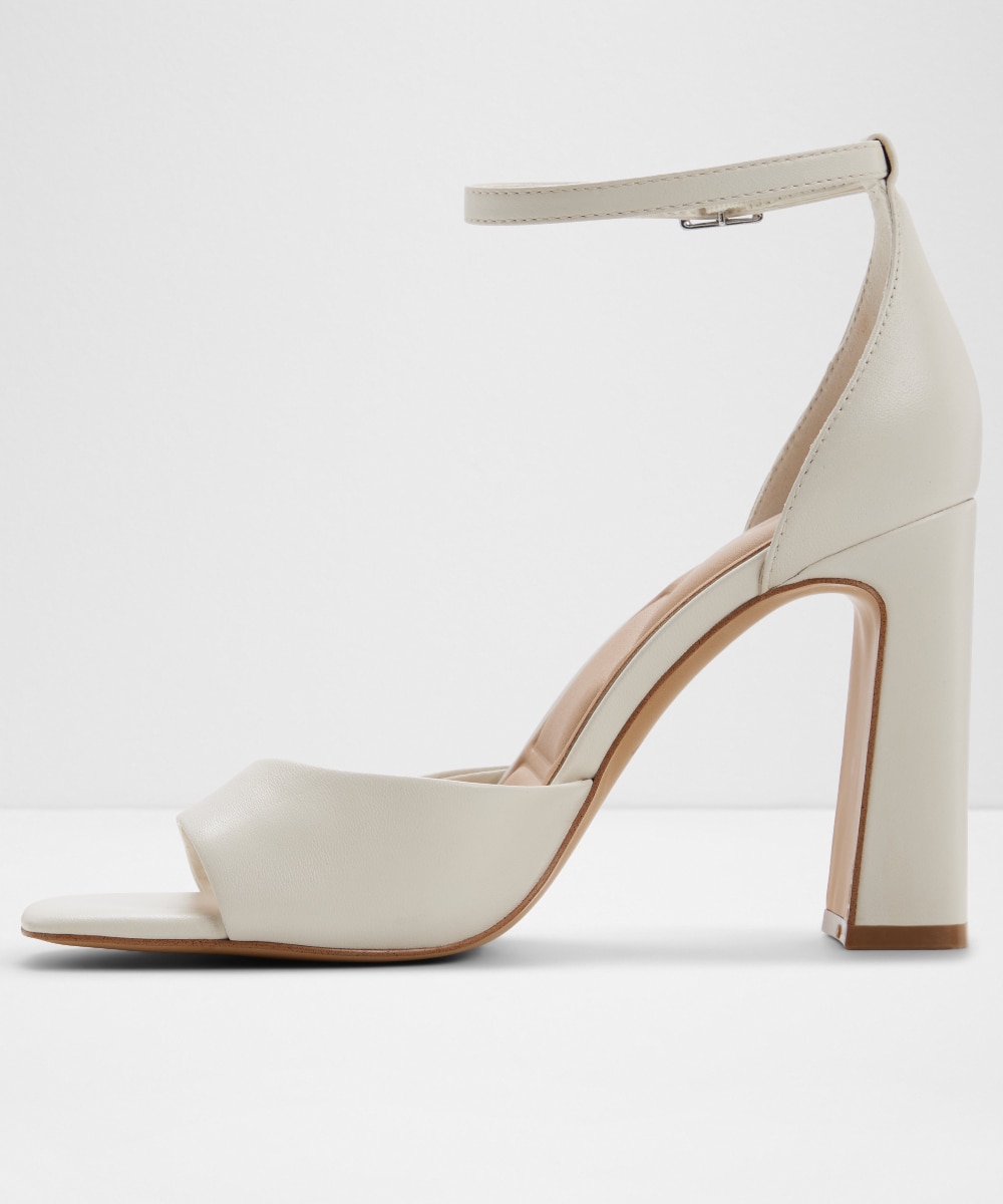 Sandalias de tacón de mujer con punta cuadrada - Aldo - Crudo Crudo-2