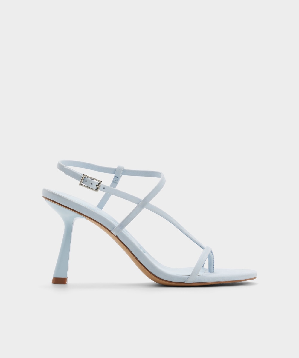 Sandalias de tacón de mujer con punta cuadrada - Aldo - Azul Azul-1