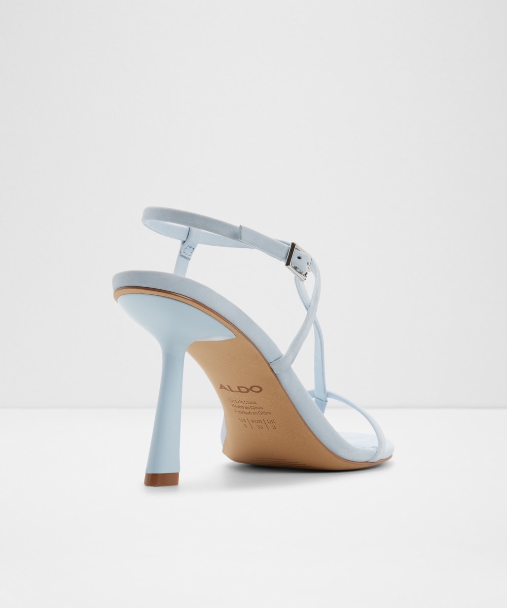 Sandalias de tacón de mujer con punta cuadrada - Aldo - Azul Azul-3