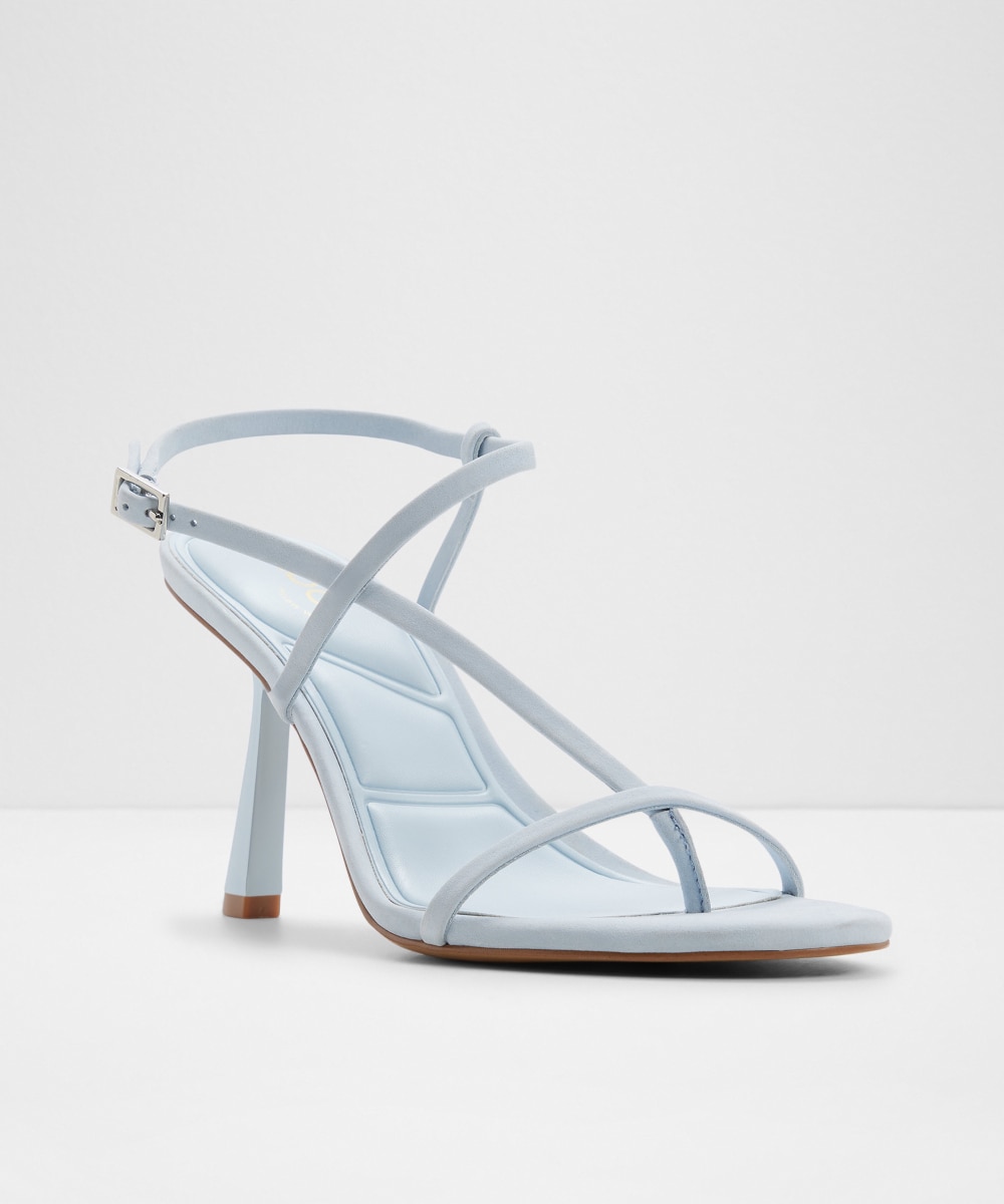 Sandalias de tacón de mujer con punta cuadrada - Aldo - Azul Azul-4