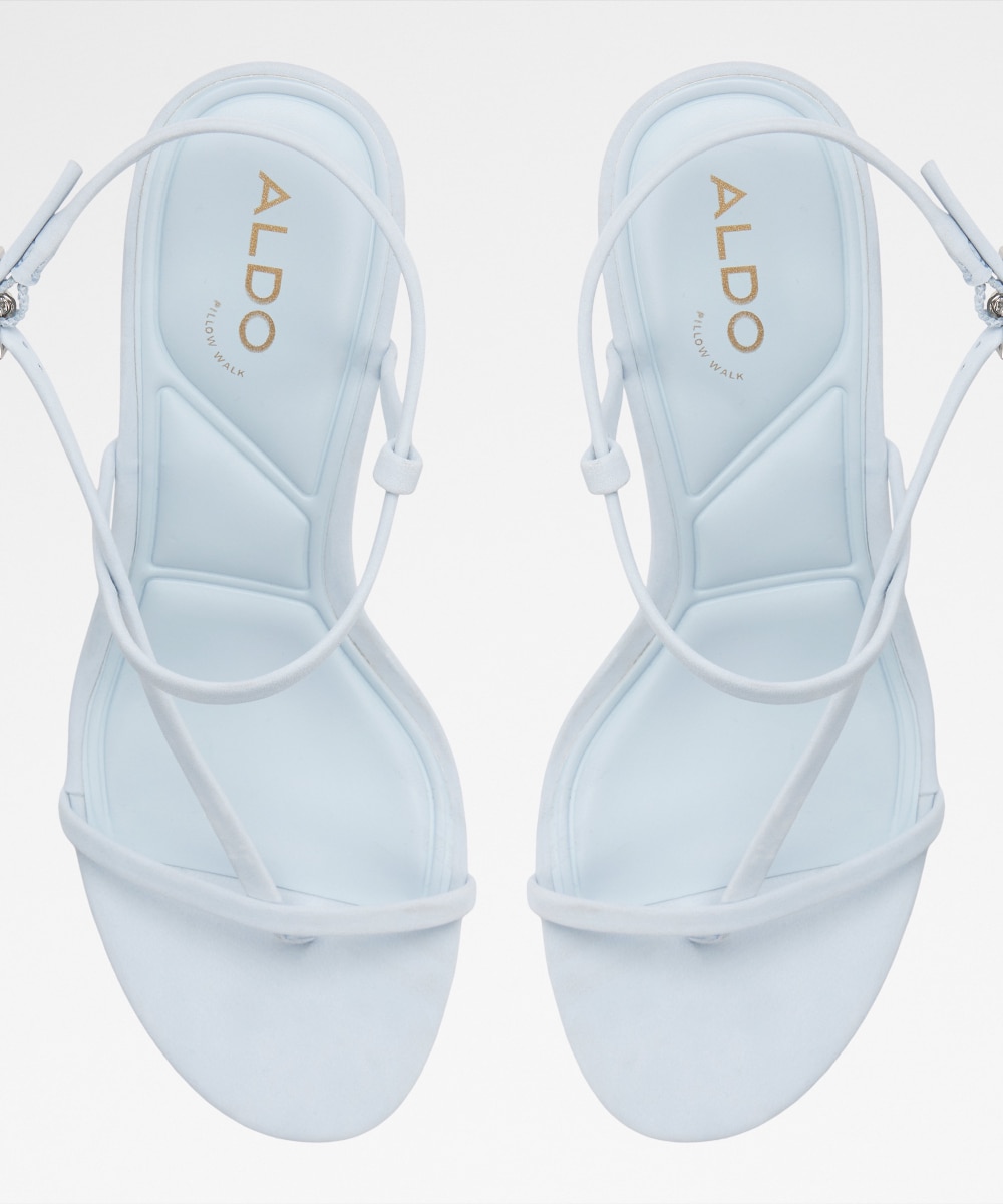 Sandalias de tacón de mujer con punta cuadrada - Aldo - Azul Azul-6
