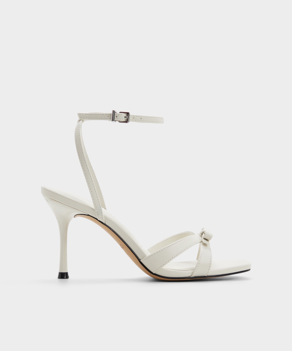Sandalias de tacón de mujer con punta cuadrada - Aldo - Blanco Blanco-1