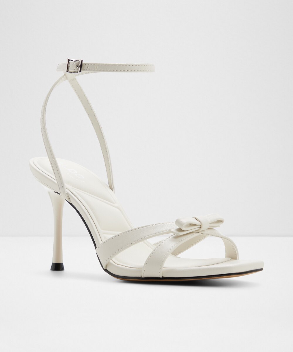 Sandalias de tacón de mujer con punta cuadrada - Aldo - Blanco Blanco-4