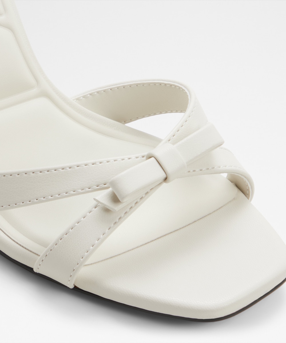 Sandalias de tacón de mujer con punta cuadrada - Aldo - Blanco Blanco-5