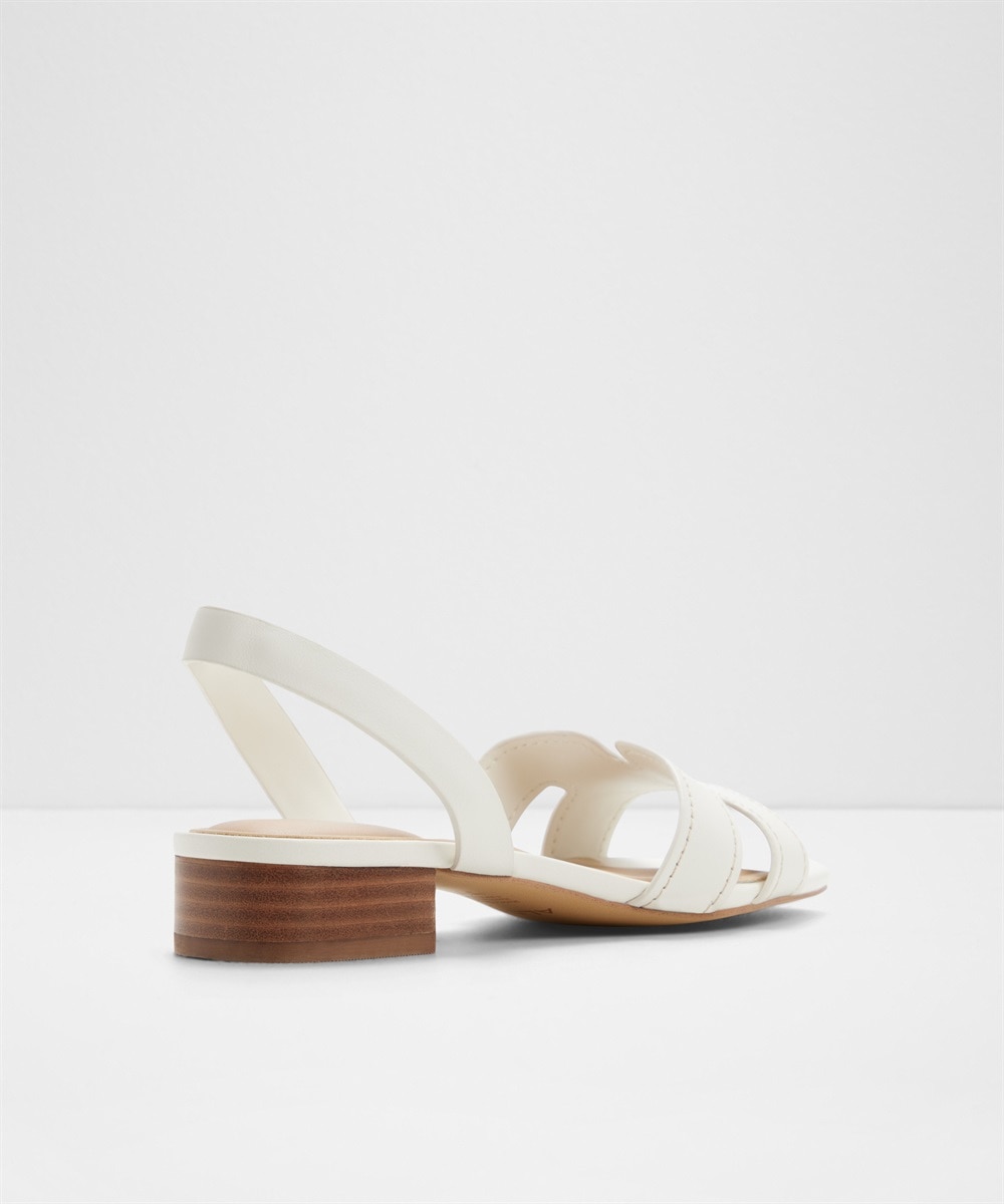 Sandalias planas de mujer con punta cuadrada - Aldo - Blanco Blanco-2