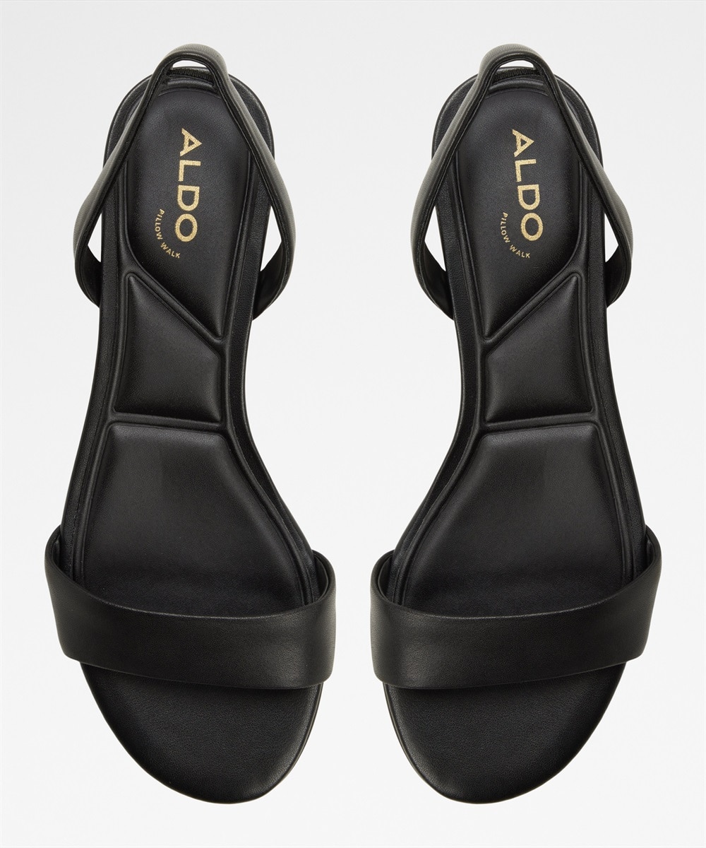 Sandalias de tacón de mujer con punta redonda - Aldo - Negro Negro-3