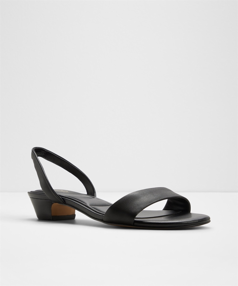 Sandalias de tacón de mujer con punta redonda - Aldo - Negro Negro-5