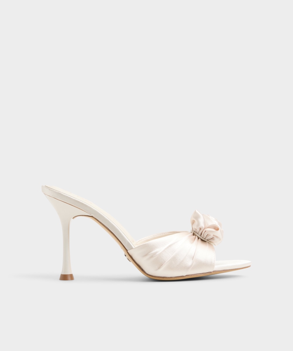 Mules de tacón de mujer con punta afilada - Aldo - Blanco Blanco-1